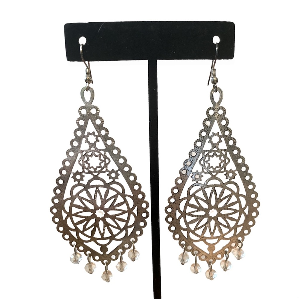 2/$20 MIX AND MATCH JEWELRY BUNDLE LONG SILVER DANGLE EARRINGS